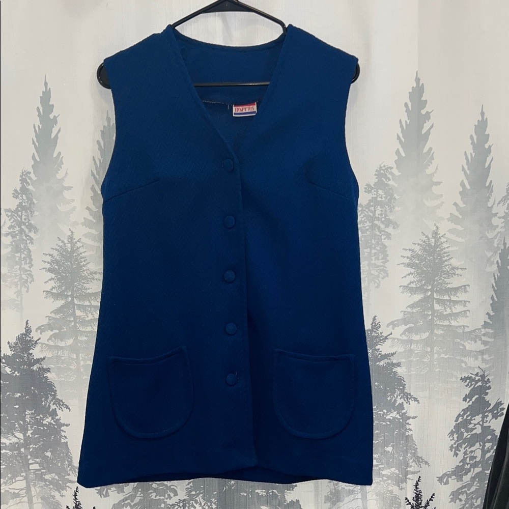 Elegant Blue Sleeveless Dress